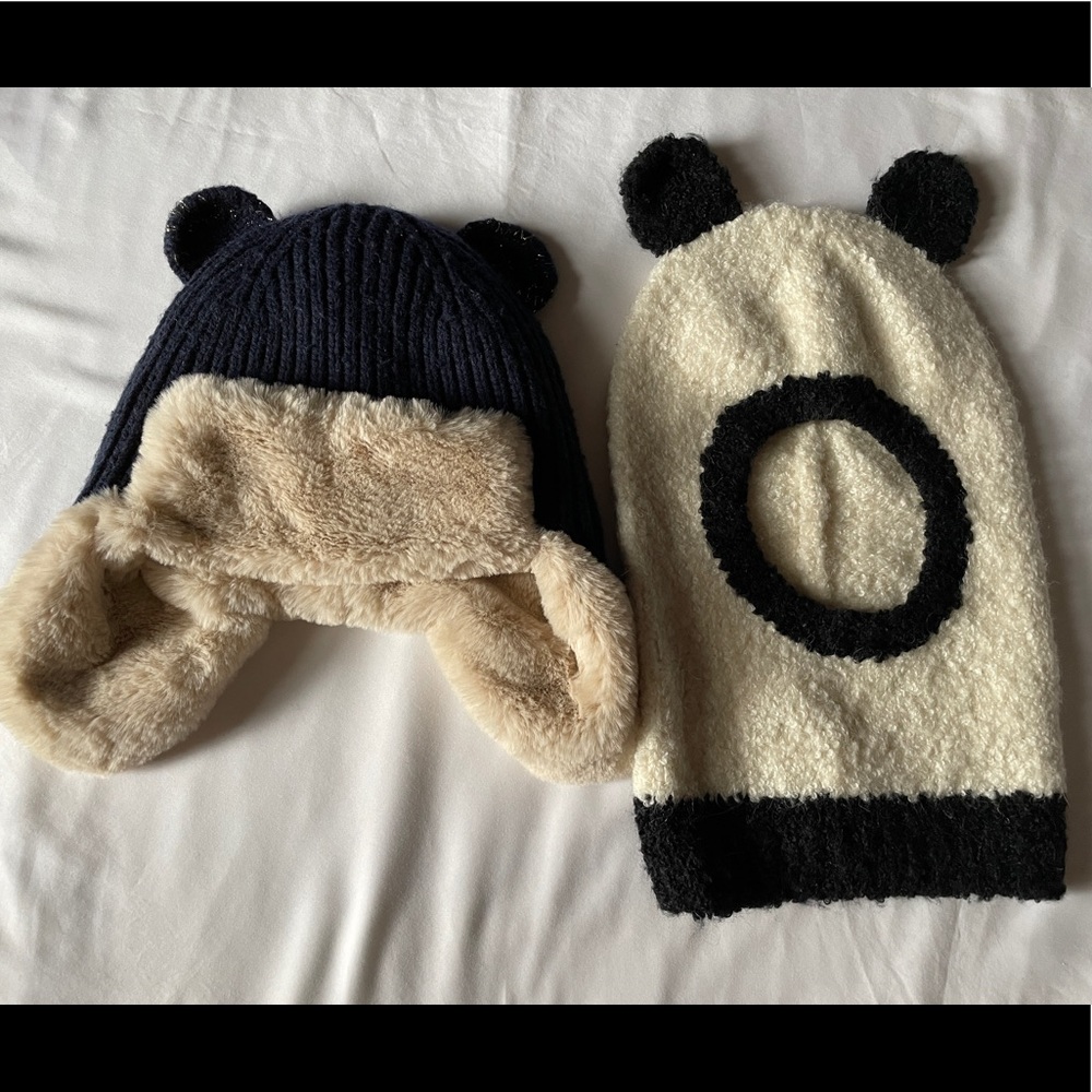 Trapper Aviator Hat and Panda Balaclava Set